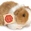 Hermann Teddy Collection 926399 - Plüsch-Meerschweinchen, 20 Cm, Gold/weiß