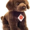 Hermann Teddy Kuscheltier Labrador Sitzend Dunkelbraun - 25 Cm
