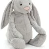 Jellycat Bashful Hase Silber Gigantisch - 108cm