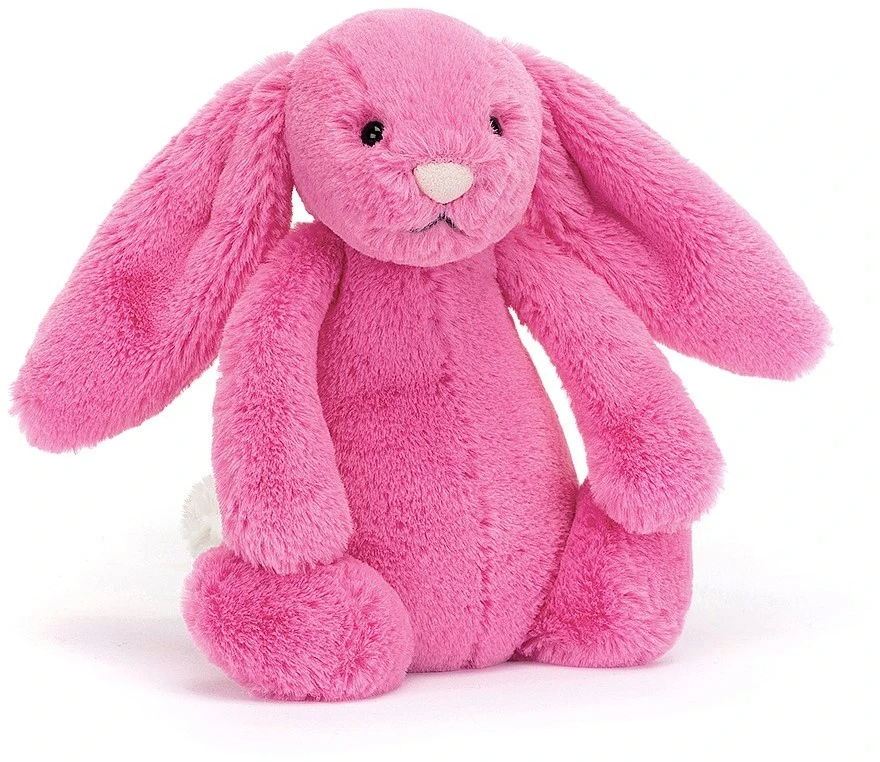 Jellycat Bashful Hot Pink Hase Klein - 18x9cm 1 Jellycat Bashful Hot Pink Hase Klein - 18x9cm
