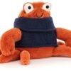 Jellycat Kuscheltier Gemütliche Crew Krabbe - 13cm