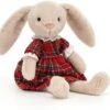 Jellycat Kuscheltier Lottie Hase Tartan - 17cm