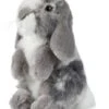 Living Nature Knuffel Grey Sitting Lop Eared Rabbit 21 Cm