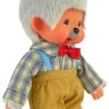 Sekiguchi 233140 - Original Monchhichi Großvater, Aus Grauem Plüsch, Mit Hemd Und Hose, Ca. 20 Cm