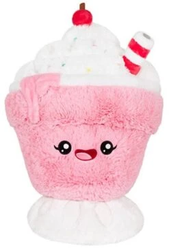 Squishable SQ111638 Plüsch Erdbeer Milchshake Stofftier Kuscheltier 18 Cm
