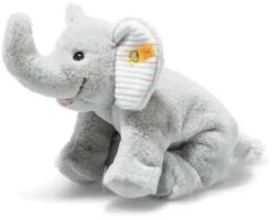 Steiff Soft Cuddly Friends Floppy Trampili Elephant, Light Grey