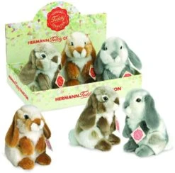 Teddy Hermann 93760 Hase Hockend 19 Cm - Sortiert 1 Stück