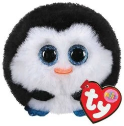 TY 42510 Waddles Penguin Puffies Pinguin Plüschtier, Mehrfarbig